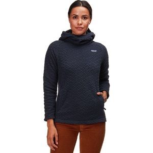 Patagonia Navy Diamond Quilted Fleece Hoodie S